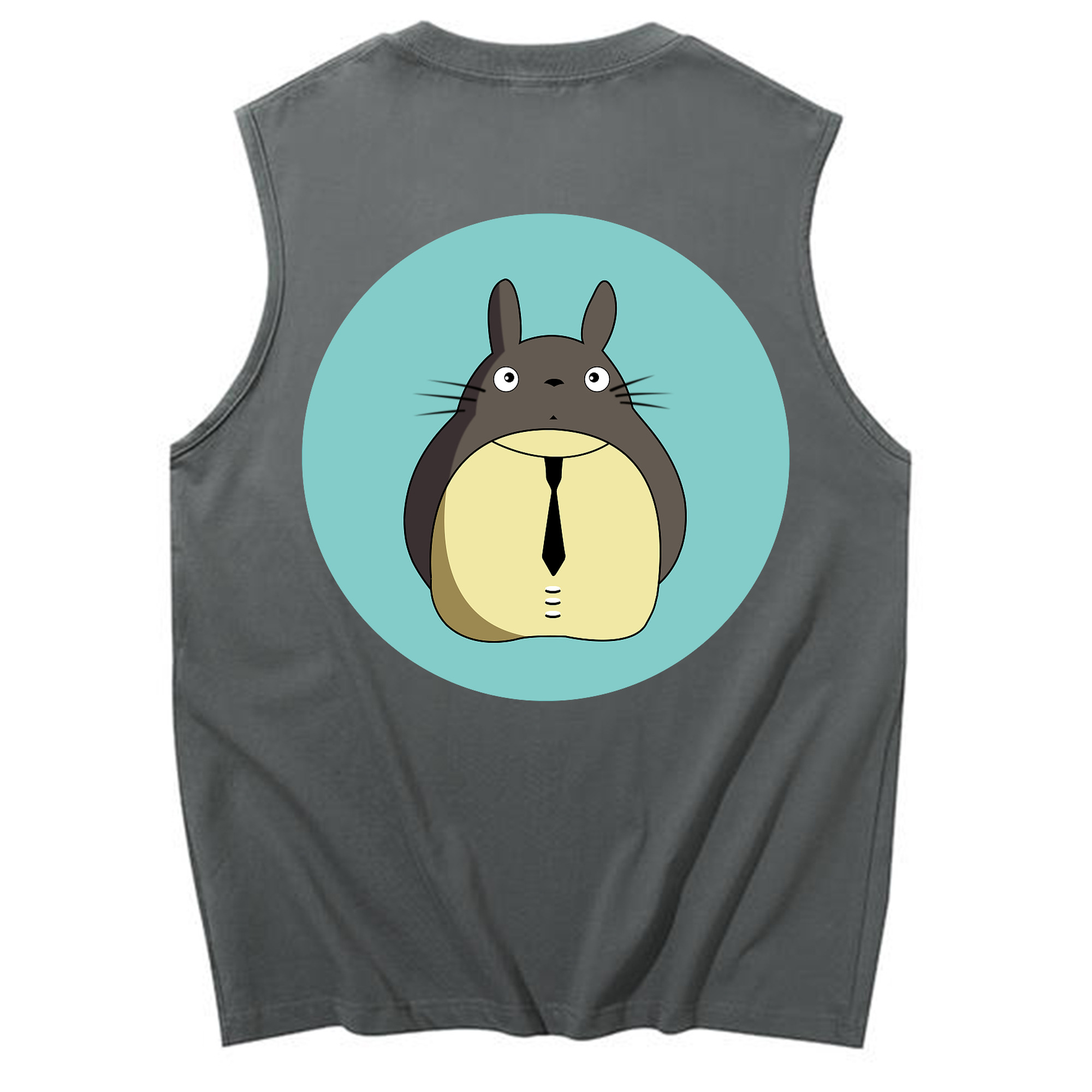 （画像用） となりのトトロ 草壁メイ 草壁サツキ My Neighbor Totoro Satsuki Kusakabe Mei Kusakabe コットン100％タンクトップ（背面プリント）
